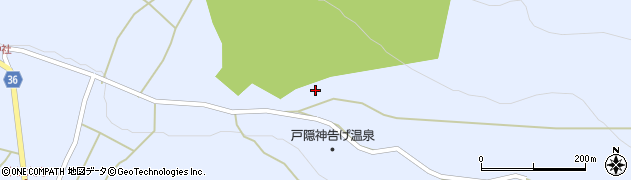 戸隠スキー場　中社ゲレンデ管理事務所周辺の地図