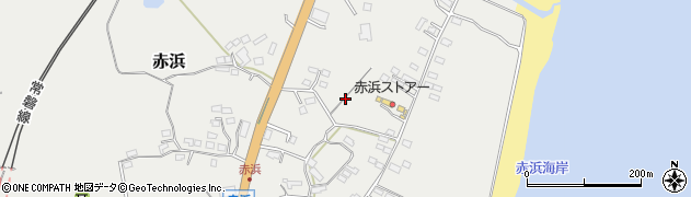 茨城県高萩市赤浜周辺の地図