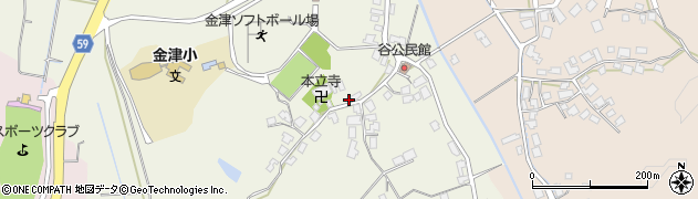 石川県かほく市谷ヲ11周辺の地図