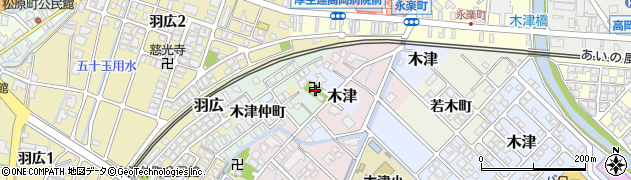 富山県高岡市木津374周辺の地図