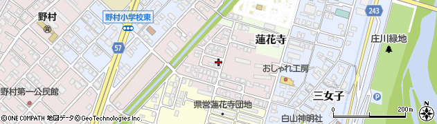 富山県高岡市蓮花寺新町周辺の地図