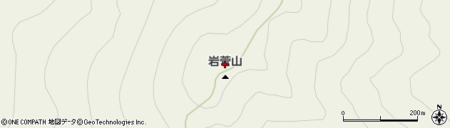 岩菅山周辺の地図