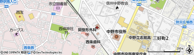 中野市　勤労青少年ホーム周辺の地図