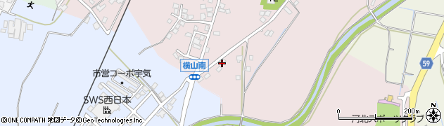 石川県かほく市横山ノ周辺の地図