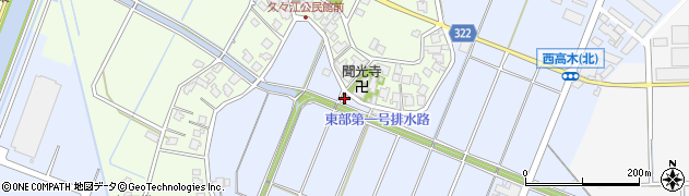 富山県射水市西高木989周辺の地図