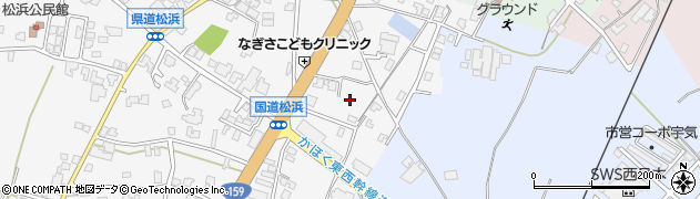 石川県かほく市松浜（イ）周辺の地図