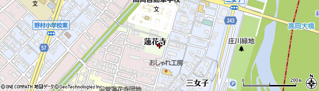 富山県高岡市蓮花寺672周辺の地図