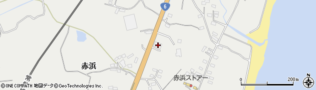 茨城県高萩市赤浜1285周辺の地図