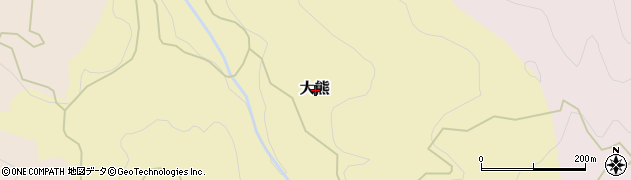 富山県魚津市大熊周辺の地図
