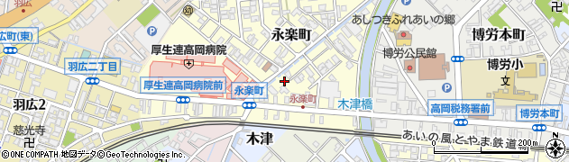 富山県高岡市永楽町2周辺の地図