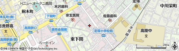 富山県高岡市定塚町周辺の地図