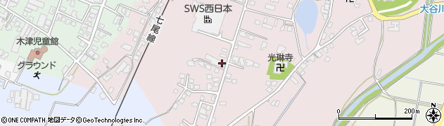 石川県かほく市横山周辺の地図