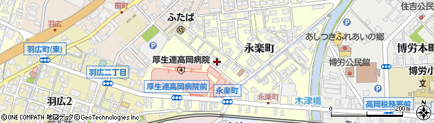 富山県高岡市永楽町周辺の地図