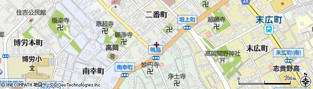 富山県高岡市鴨島町96周辺の地図