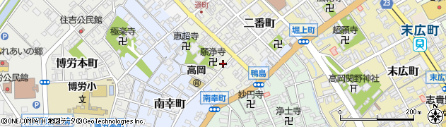 富山県高岡市鴨島町25周辺の地図