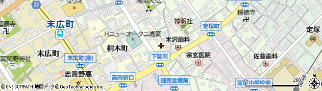 富山県高岡市大仏町78周辺の地図