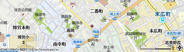 富山県高岡市鴨島町88周辺の地図