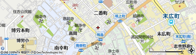 富山県高岡市鴨島町89周辺の地図