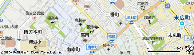 富山県高岡市鴨島町28周辺の地図