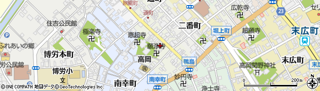 富山県高岡市鴨島町33周辺の地図