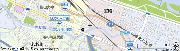 栃木県日光市東和町53周辺の地図