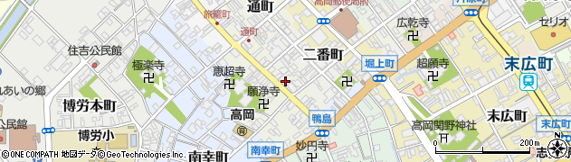 富山県高岡市鴨島町63周辺の地図
