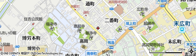 富山県高岡市鴨島町60周辺の地図