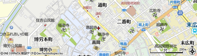 富山県高岡市鴨島町40周辺の地図
