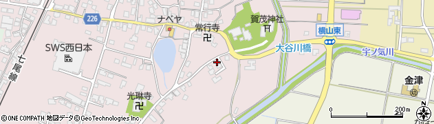 石川県かほく市横山（ム）周辺の地図