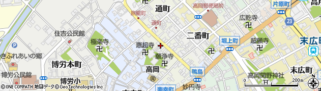 富山県高岡市鴨島町39周辺の地図