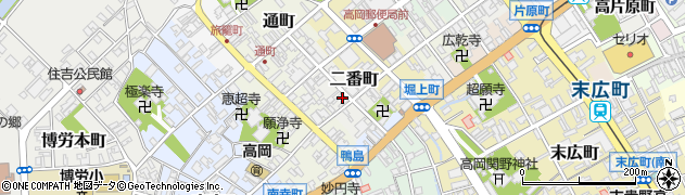 富山県高岡市二番町85周辺の地図