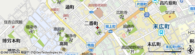 富山県高岡市二番町14周辺の地図