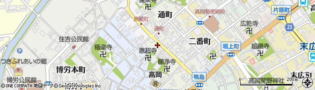 富山県高岡市鴨島町43周辺の地図