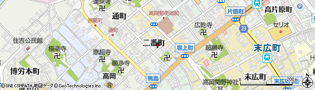 富山県高岡市二番町19周辺の地図