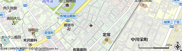 富山県高岡市中川上町周辺の地図