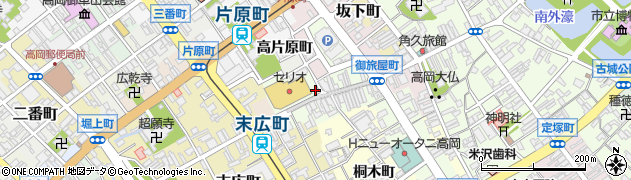 富山県高岡市御旅屋町周辺の地図