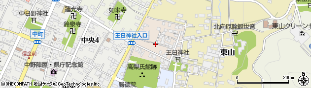 長野県中野市諏訪町周辺の地図
