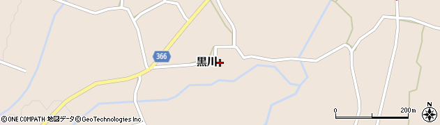長野県飯綱町（上水内郡）黒川周辺の地図