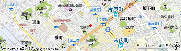 富山県高岡市片原横町16周辺の地図