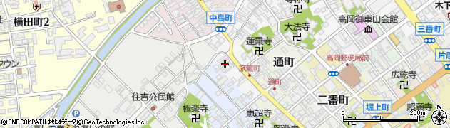 富山県高岡市旅籠町周辺の地図