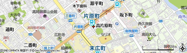 富山県高岡市片原町周辺の地図