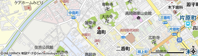 富山県高岡市風呂屋町17周辺の地図
