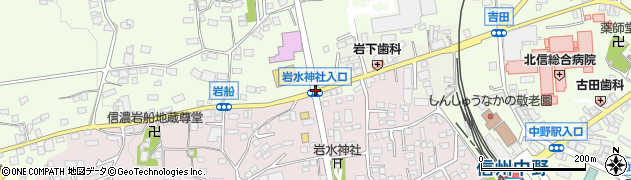 岩水神社入口周辺の地図