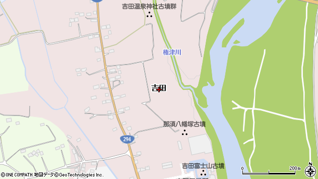 〒324-0511 栃木県那須郡那珂川町吉田の地図