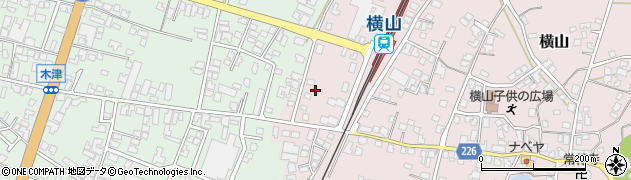石川県かほく市横山タ201周辺の地図