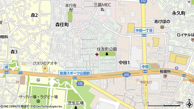 〒931-8454 富山県富山市住友町の地図