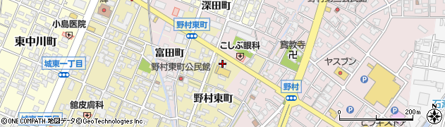 北陸銀行野村支店周辺の地図