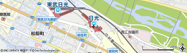 ＪＲ日光駅ツーリストインフォメーションセンター周辺の地図