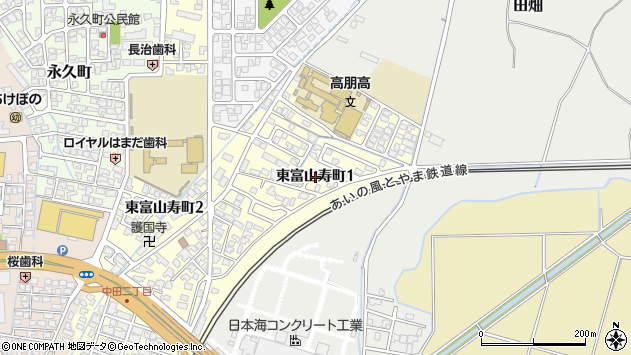 〒931-8452 富山県富山市東富山寿町の地図