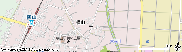 石川県かほく市横山チ周辺の地図